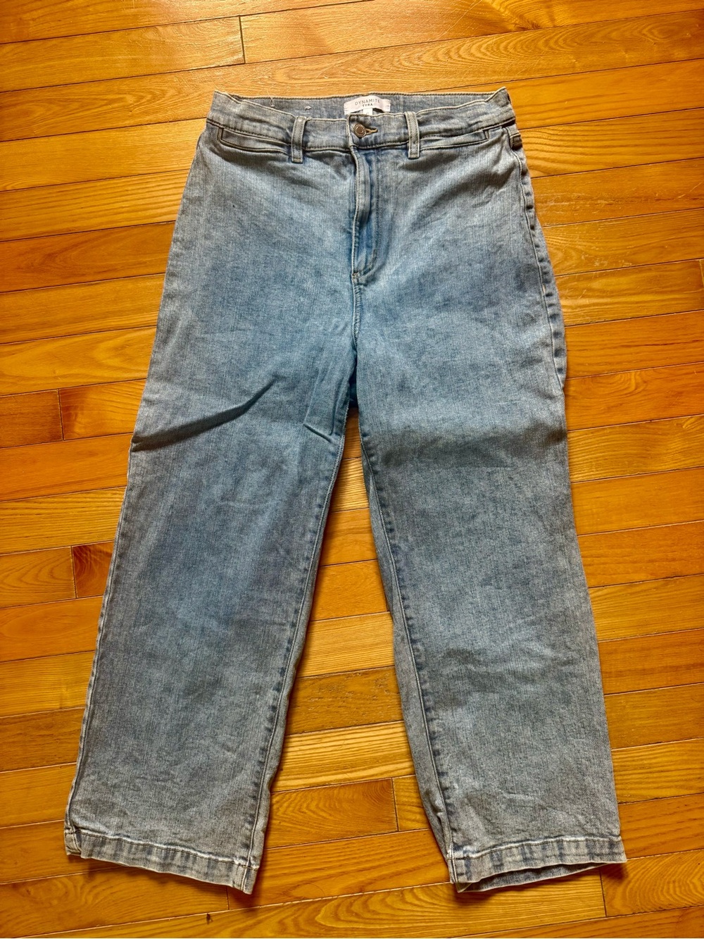 Dynamite “Tyra” Light Wash Straight Leg Jeans